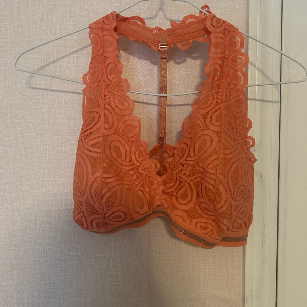 No Boundaries Orange Lace Bralette